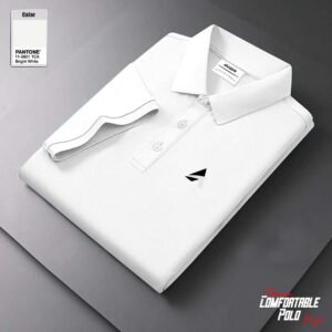 1pcs Luxury polo t-shirt (Bright White)