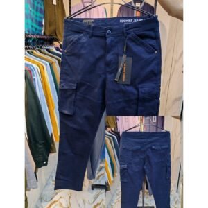 1 pcs MEN’S 6 POCKET WOVEN MOBILE PANT(Navy)
