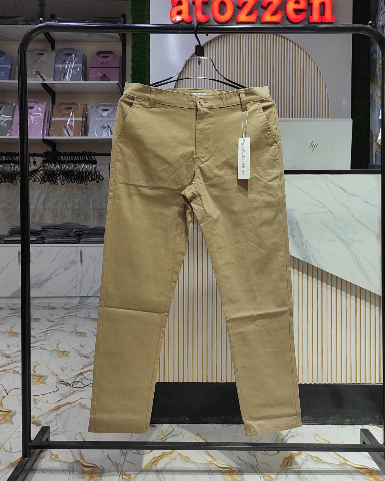 1 pcs classic formal pant(Khaki)