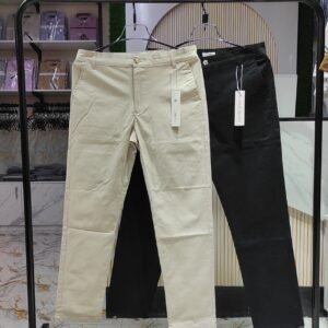 2 pcs classic formal pant(Off White,Black)