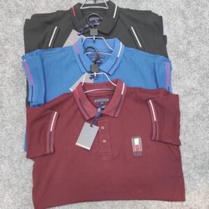 3 pcs Luxury polo t-shirt(Black,Blue,Maroon)