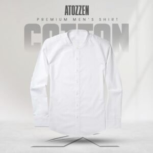 1Pcs round neck premium Mens Shirt (White)